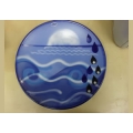 Poole pottery elements charger limited edition Water